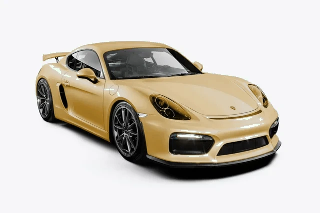Porsche with DYNFX gold paint protection film on full body coverage